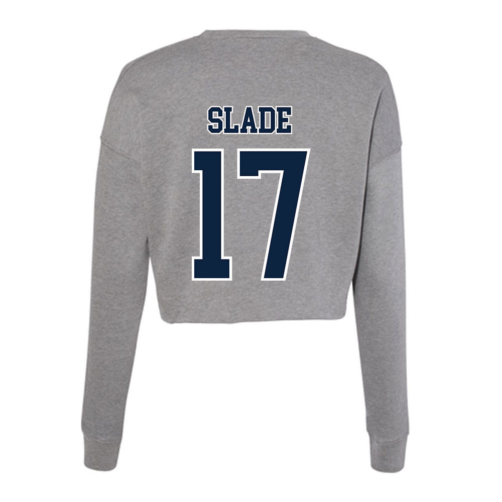 Xavier - NCAA Women's Lacrosse : Claire Slade - Women's Cropped Crew Fleece-1