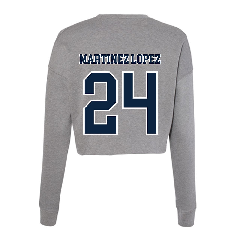 Xavier - NCAA Women's Basketball : Lucia Martinez Lopez - Women's Cropped Crew Fleece-1
