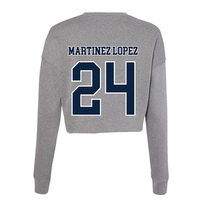 Xavier - NCAA Women's Basketball : Lucia Martinez Lopez - Women's Cropped Crew Fleece-1