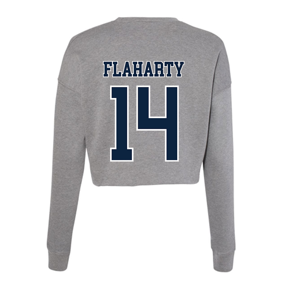 Xavier - NCAA Women's Volleyball : Catherine Flaharty - Women's Cropped Crew Fleece-1