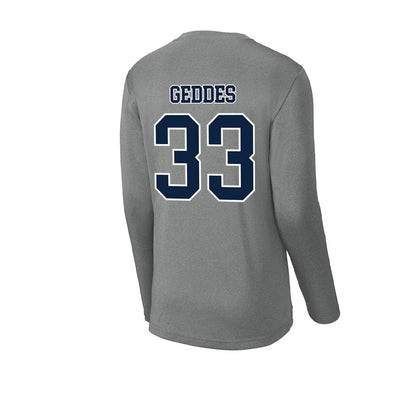 Xavier - NCAA Baseball : Trevor Geddes - Activewear Long Sleeve T-Shirt-1