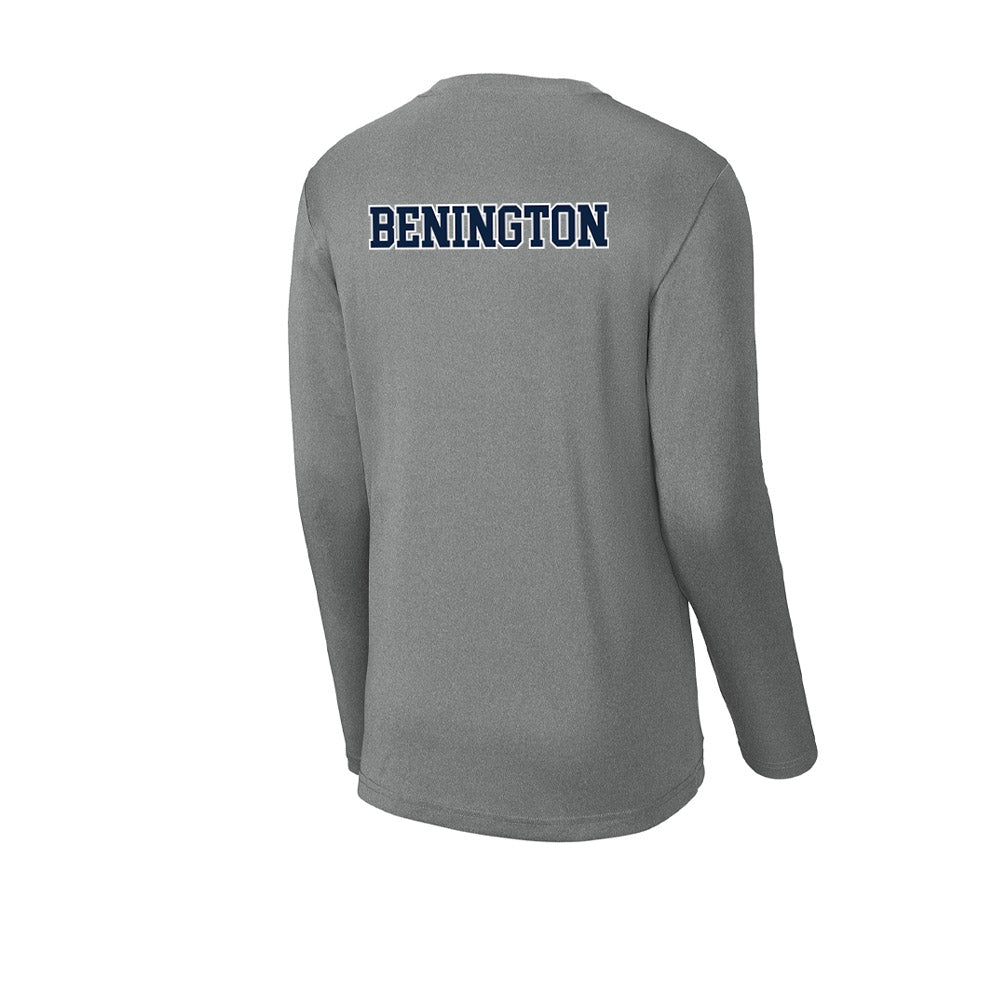 Xavier - NCAA Men's Swimming & Diving : Patrick Benington - Activewear Long Sleeve T-Shirt-1