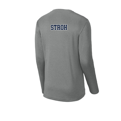 Xavier - NCAA Men's Swimming & Diving : Nick Stroh - Activewear Long Sleeve T-Shirt-1