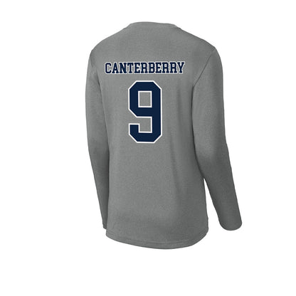 Xavier - NCAA Baseball : Donavan Canterberry - Activewear Long Sleeve T-Shirt-1