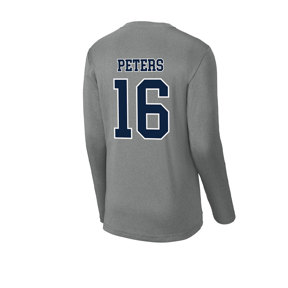 Xavier - NCAA Baseball : Eddie Peters - Activewear Long Sleeve T-Shirt-1