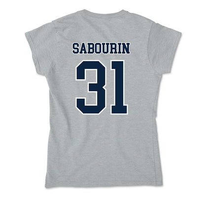 Xavier - NCAA Men's Basketball : Ian Sabourin - Soft Style Women’s T-Shirt-1