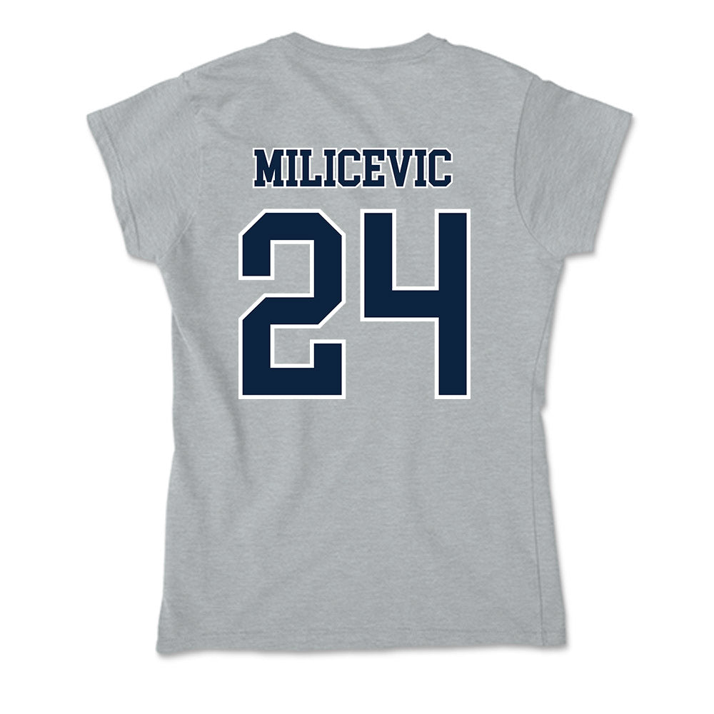 Xavier - NCAA Men's Basketball : Jovan Milicevic - Soft Style Women’s T-Shirt-1