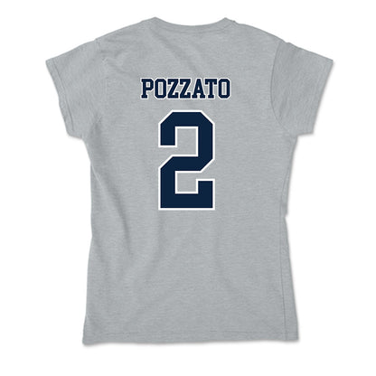 Xavier - NCAA Men's Basketball : Gabriel Pozzato - Soft Style Women’s T-Shirt-1