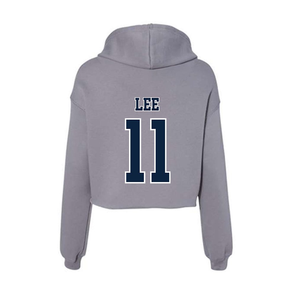 Xavier - NCAA Men's Soccer : Gun Lee - Women's Crop Fleece Hoodie-1