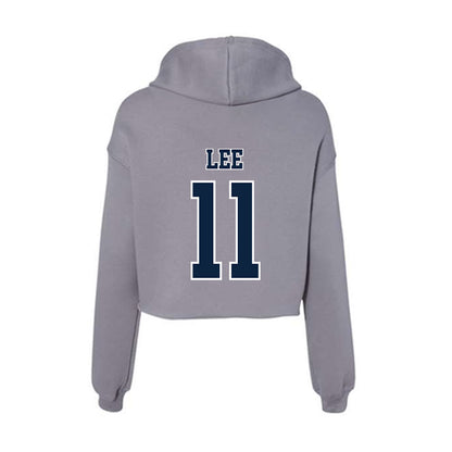 Xavier - NCAA Men's Soccer : Gun Lee - Women's Crop Fleece Hoodie-1