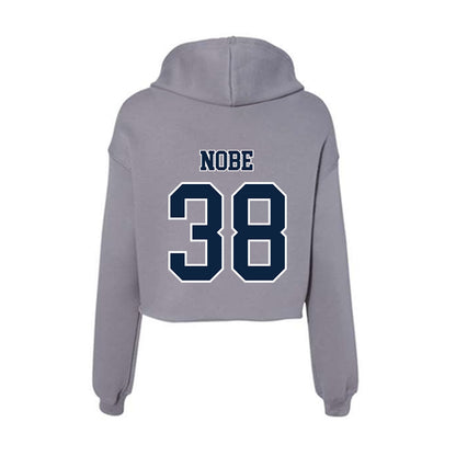 Xavier - NCAA Baseball : Jack Nobe - Women's Crop Fleece Hoodie-1