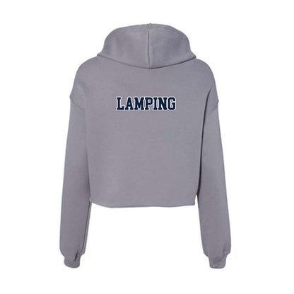 Xavier - NCAA Men's Swimming & Diving : Adam Lamping - Women's Crop Fleece Hoodie-1