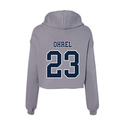 Xavier - NCAA Women's Lacrosse : Riley Ohrel - Women's Crop Fleece Hoodie-1
