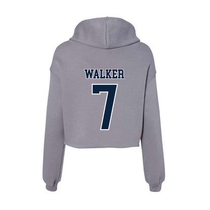 Xavier - NCAA Men's Basketball : Isaiah Walker - Women's Crop Fleece Hoodie-1