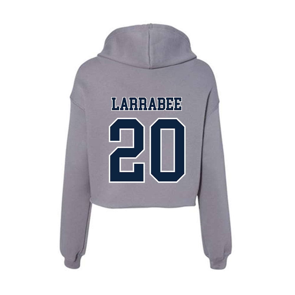 Xavier - NCAA Women's Lacrosse : Summer Larrabee - Women's Crop Fleece Hoodie-1