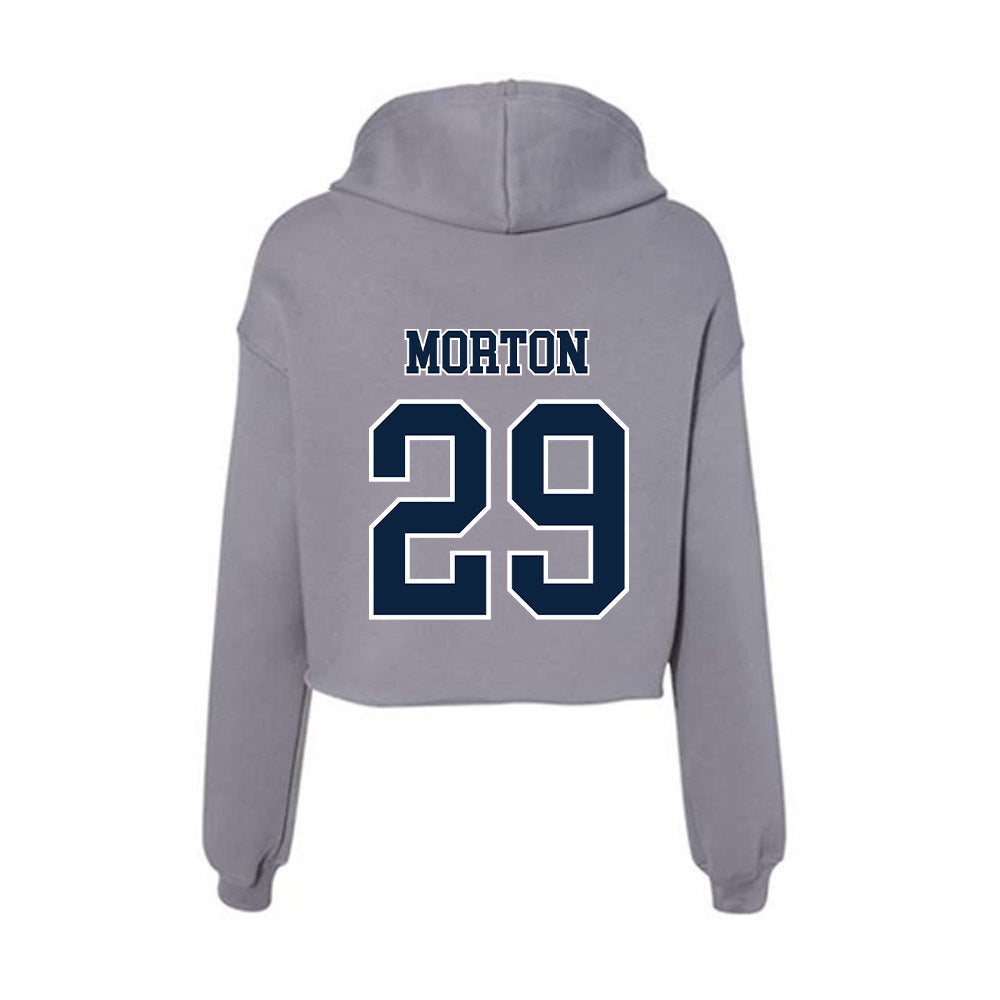 Xavier - NCAA Baseball : Mitchell Morton - Women's Crop Fleece Hoodie-1