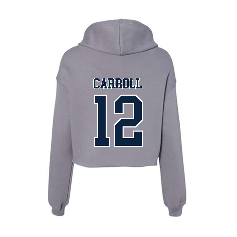 Xavier - NCAA Men's Basketball : Tre Carroll - Women's Crop Fleece Hoodie-1
