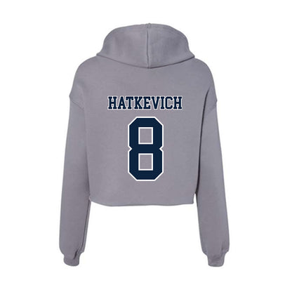 Xavier - NCAA Women's Volleyball : Macy Hatkevich - Women's Crop Fleece Hoodie-1