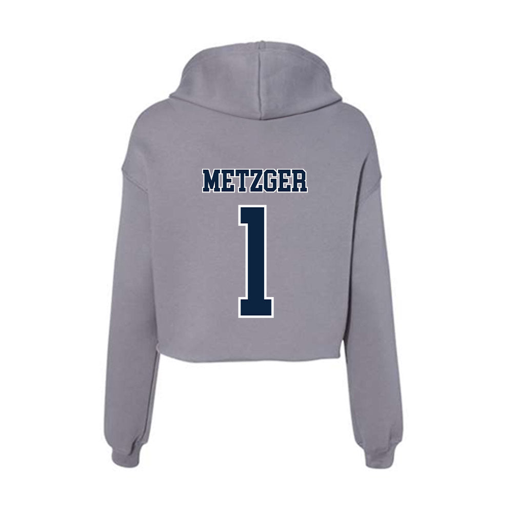Xavier - NCAA Women's Lacrosse : Mackenzie Metzger - Women's Crop Fleece Hoodie-1
