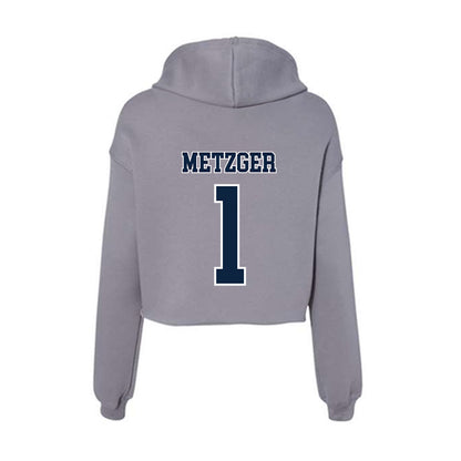 Xavier - NCAA Women's Lacrosse : Mackenzie Metzger - Women's Crop Fleece Hoodie-1