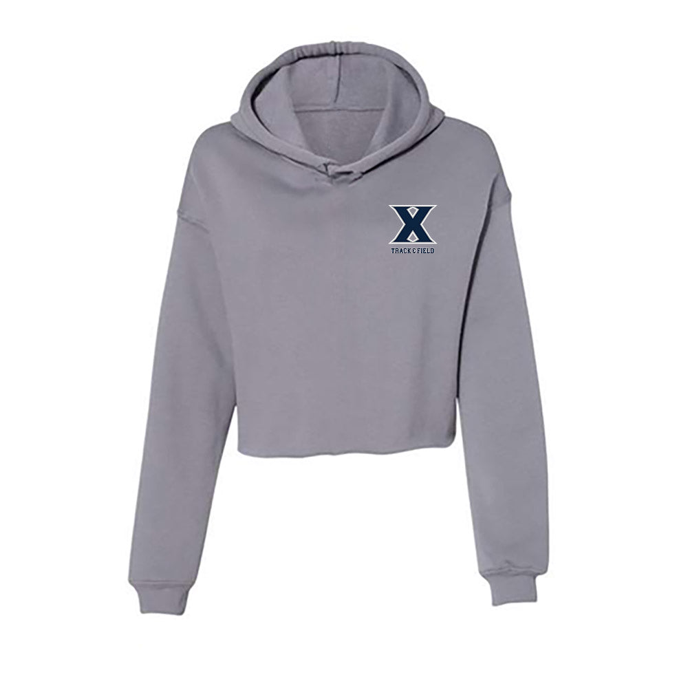 Xavier - NCAA Women's Track & Field : Amanda MacKinnon - Women's Crop Fleece Hoodie-0