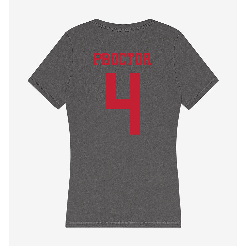 Seattle - NCAA Women's Basketball : Fia Proctor - Women's V-Neck T-Shirt-1