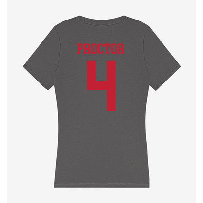 Seattle - NCAA Women's Basketball : Fia Proctor - Women's V-Neck T-Shirt-1