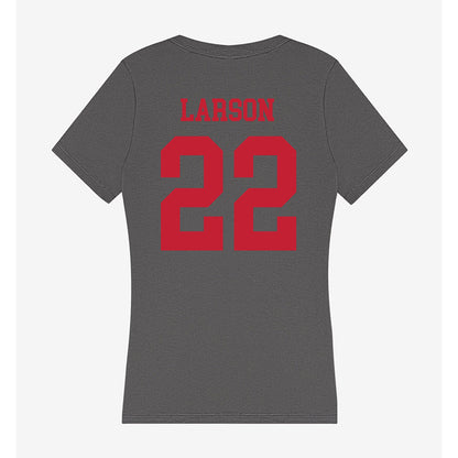 Seattle - NCAA Women's Basketball : Lucy Larson - Women's V-Neck T-Shirt-1