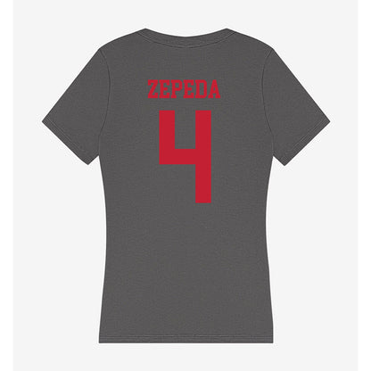Seattle - NCAA Softball : Aurora Zepeda - Women's V-Neck T-Shirt-1