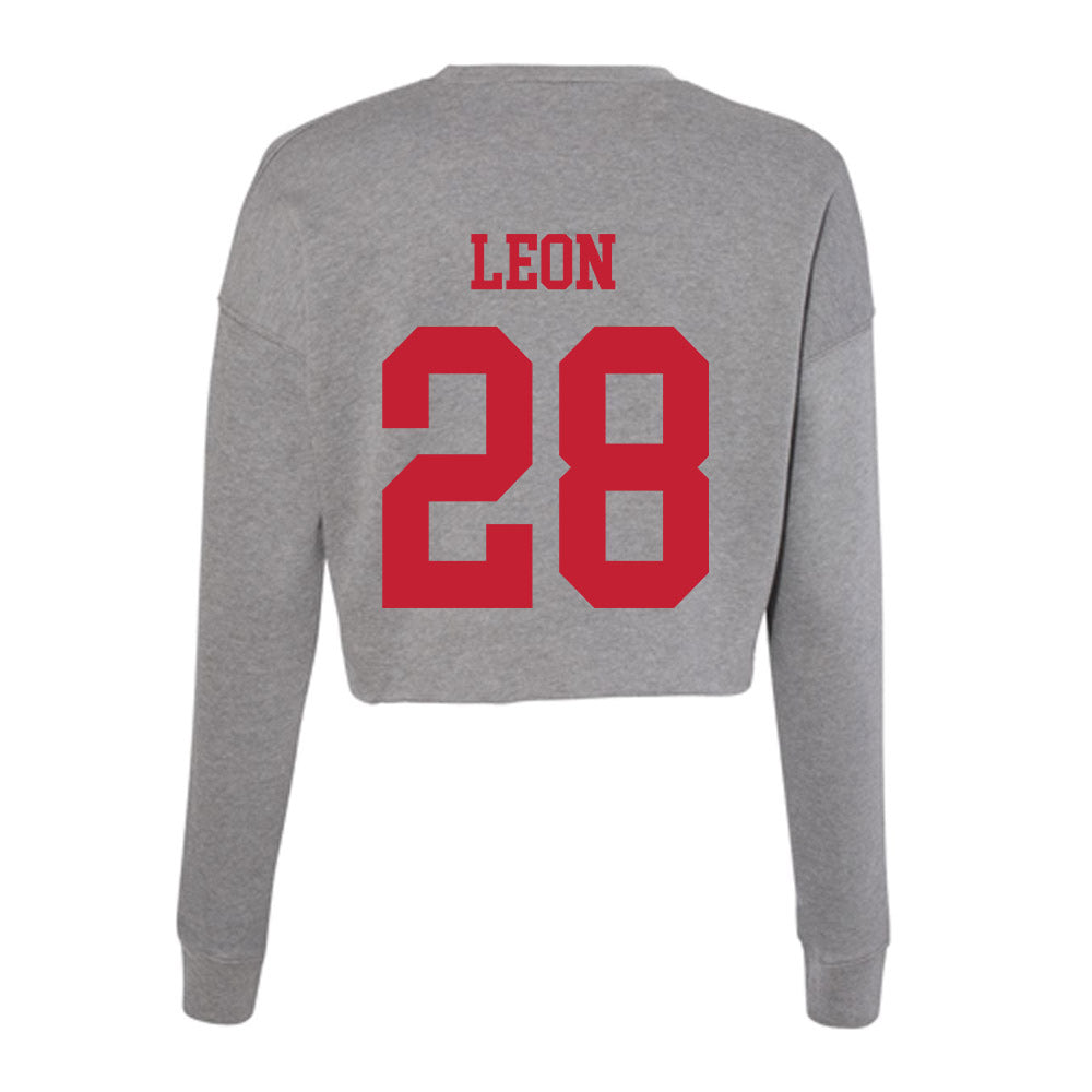 Seattle - NCAA Men's Soccer : Edgar Leon - Women's Cropped Crew Fleece-1