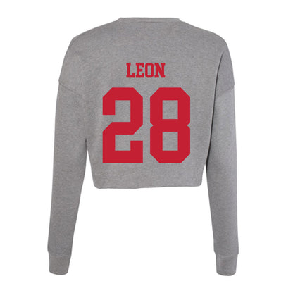 Seattle - NCAA Men's Soccer : Edgar Leon - Women's Cropped Crew Fleece-1