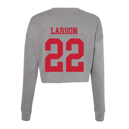 Seattle - NCAA Women's Basketball : Lucy Larson - Women's Cropped Crew Fleece-1