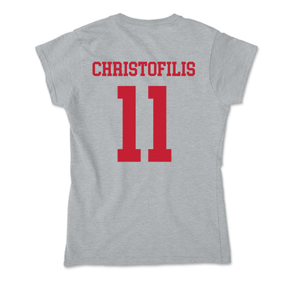 Seattle - NCAA Men's Basketball : John Christofilis - Soft Style Women’s T-Shirt-1