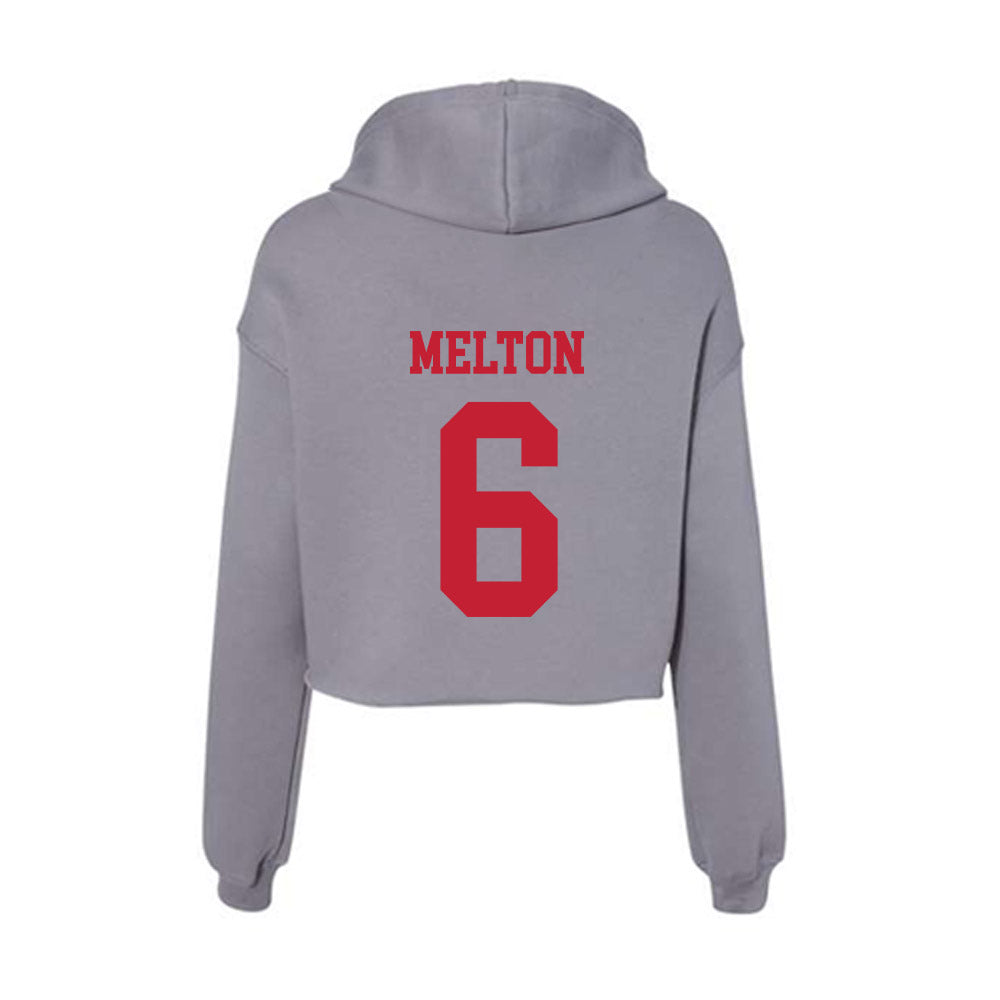 Seattle - NCAA Women's Volleyball : Teagan Melton - Women's Crop Fleece Hoodie-1