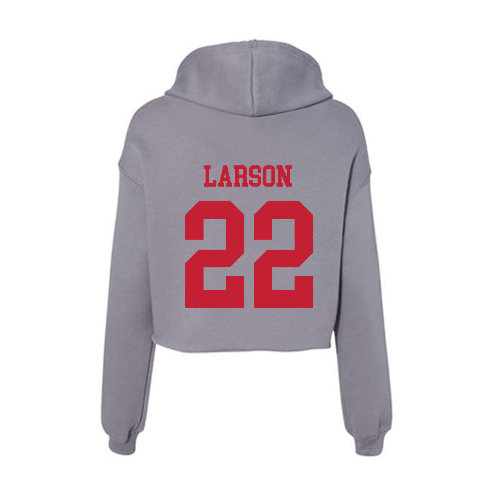 Seattle - NCAA Women's Basketball : Lucy Larson - Women's Crop Fleece Hoodie-1