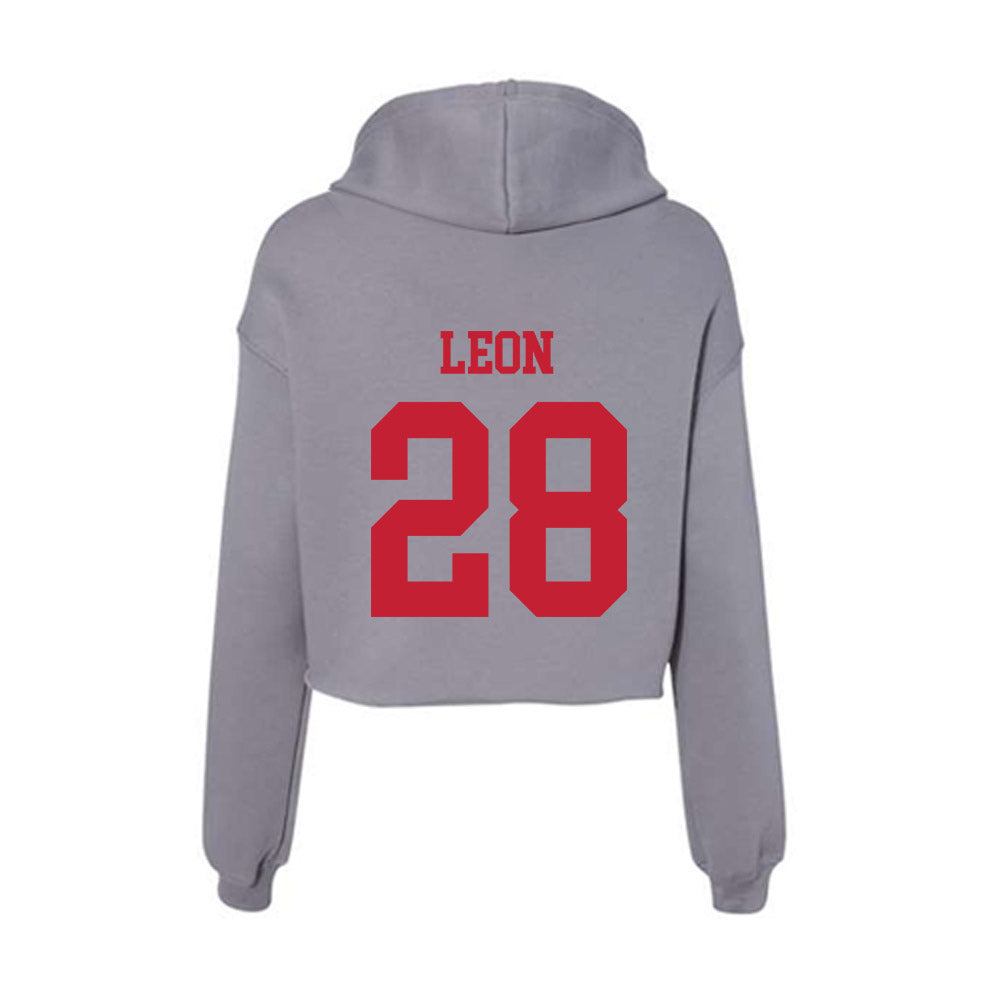 Seattle - NCAA Men's Soccer : Edgar Leon - Women's Crop Fleece Hoodie-1