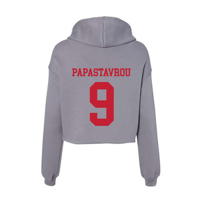 Seattle - NCAA Men's Basketball : Stratos Papastavrou - Women's Crop Fleece Hoodie-1