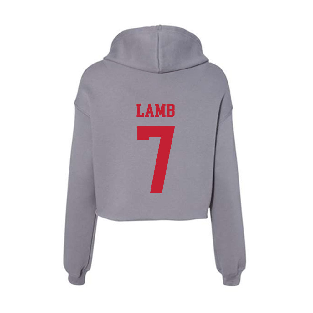 Seattle - NCAA Women's Soccer : Alana Lamb - Women's Crop Fleece Hoodie-1