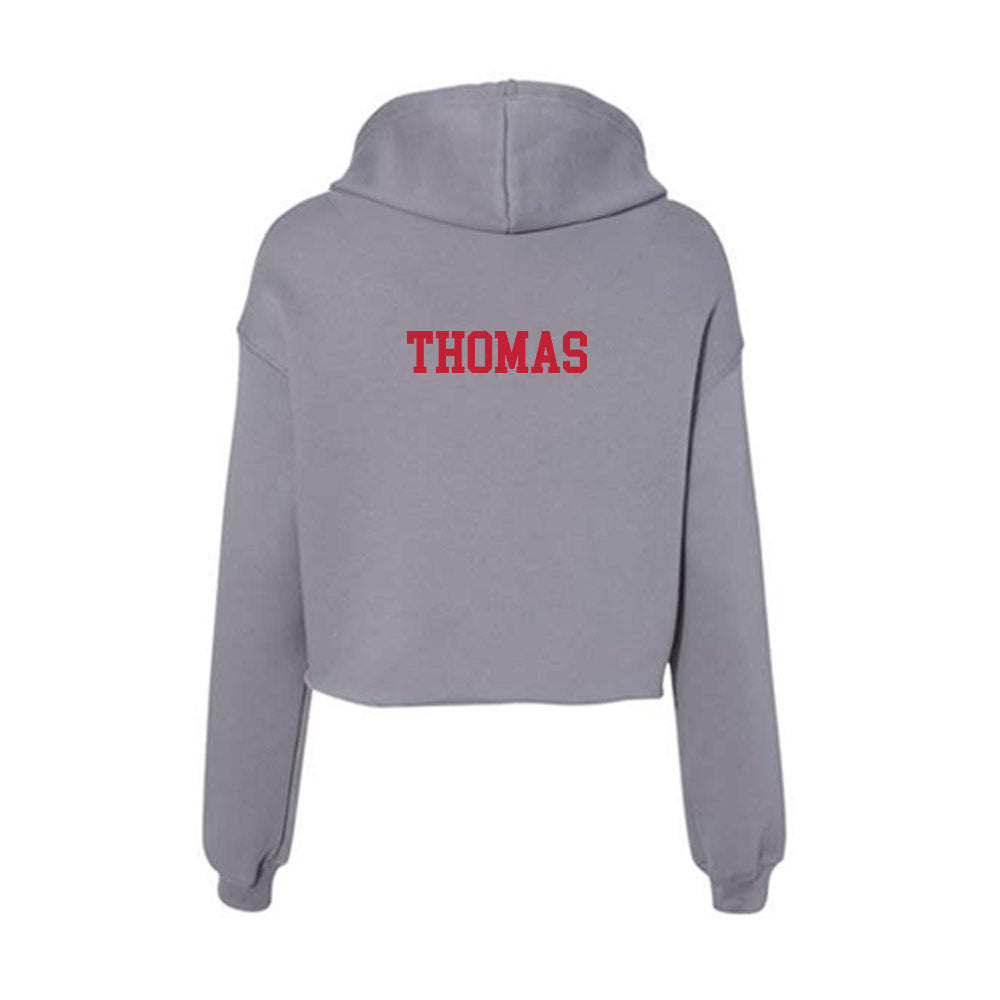 Seattle - NCAA Men's Track & Field : Nate Thomas - Women's Crop Fleece Hoodie-1