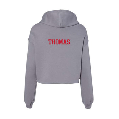 Seattle - NCAA Men's Track & Field : Nate Thomas - Women's Crop Fleece Hoodie-1