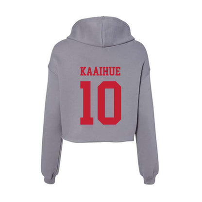 Seattle - NCAA Women's Soccer : Kaehukai Kaaihue - Women's Crop Fleece Hoodie-1