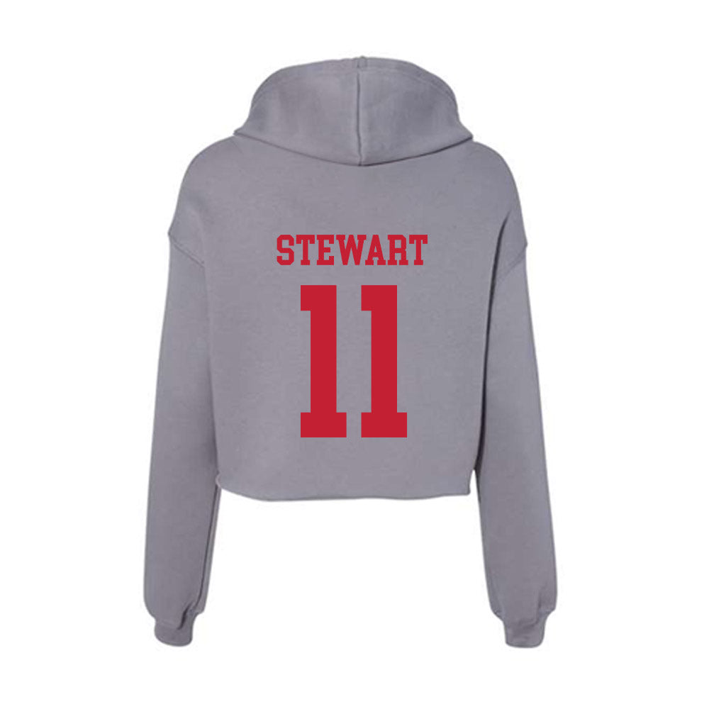 Seattle - NCAA Men's Soccer : River Stewart - Women's Crop Fleece Hoodie-1