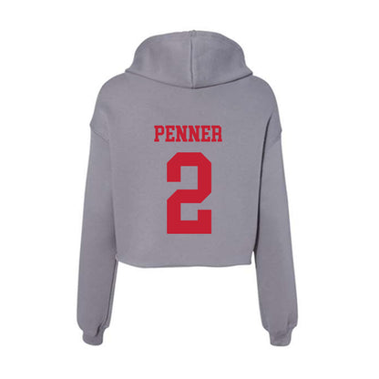 Seattle - NCAA Women's Soccer : Caroline Penner - Women's Crop Fleece Hoodie-1