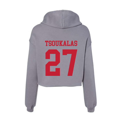 Seattle - NCAA Baseball : Michael Tsoukalas - Women's Crop Fleece Hoodie-1
