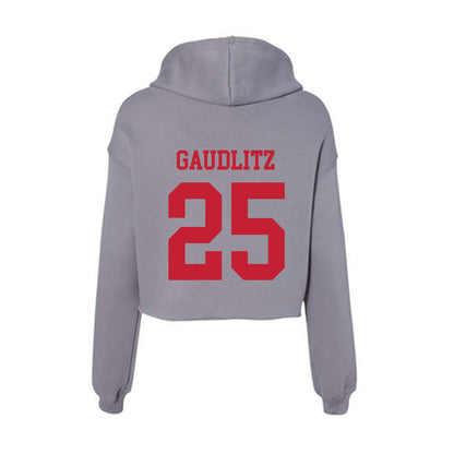 Seattle - NCAA Women's Soccer : Marla Gaudlitz - Women's Crop Fleece Hoodie-1