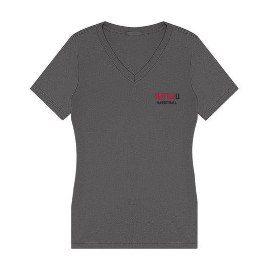 Seattle - NCAA Men's Basketball : Austin Maurer - Women's V-Neck T-Shirt-0