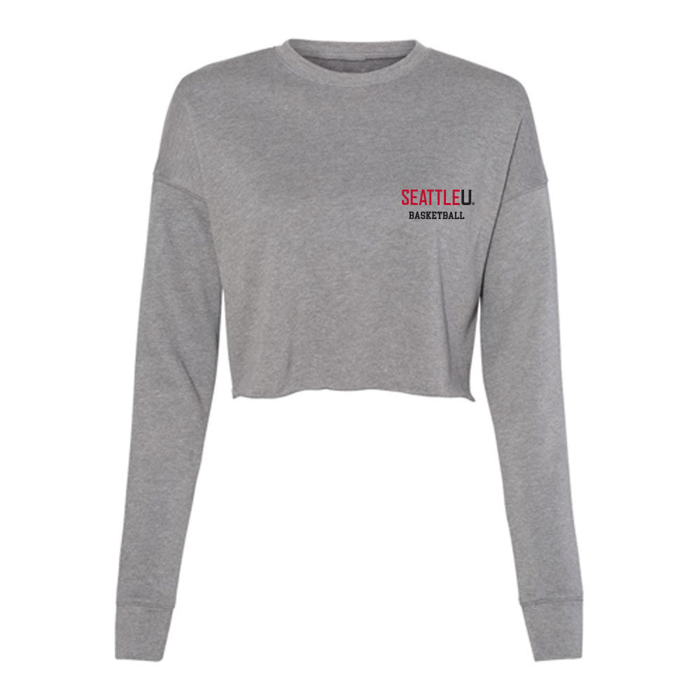 Seattle - NCAA Women's Basketball : Tamia Stricklin - Women's Cropped Crew Fleece-0