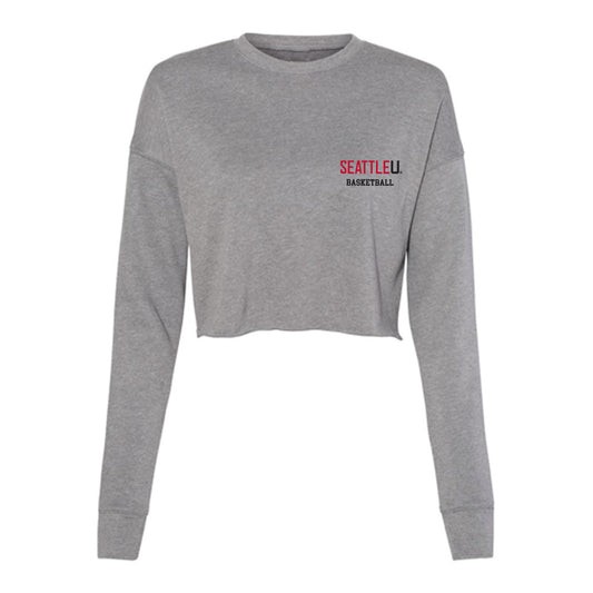 Seattle - NCAA Women's Basketball : Lucy Larson - Women's Cropped Crew Fleece-0