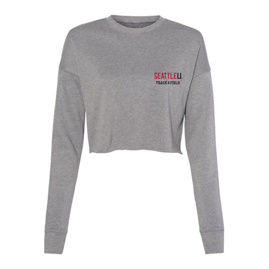 Seattle - NCAA Men's Track & Field : Osaze Demund - Women's Cropped Crew Fleece-0