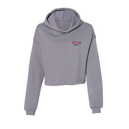 Seattle - NCAA Softball : Amanda Morris - Women's Crop Fleece Hoodie-0